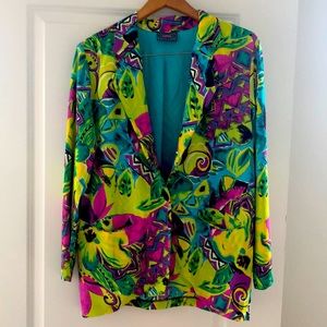 Vintage Cotu’J Blazer Neon Colors